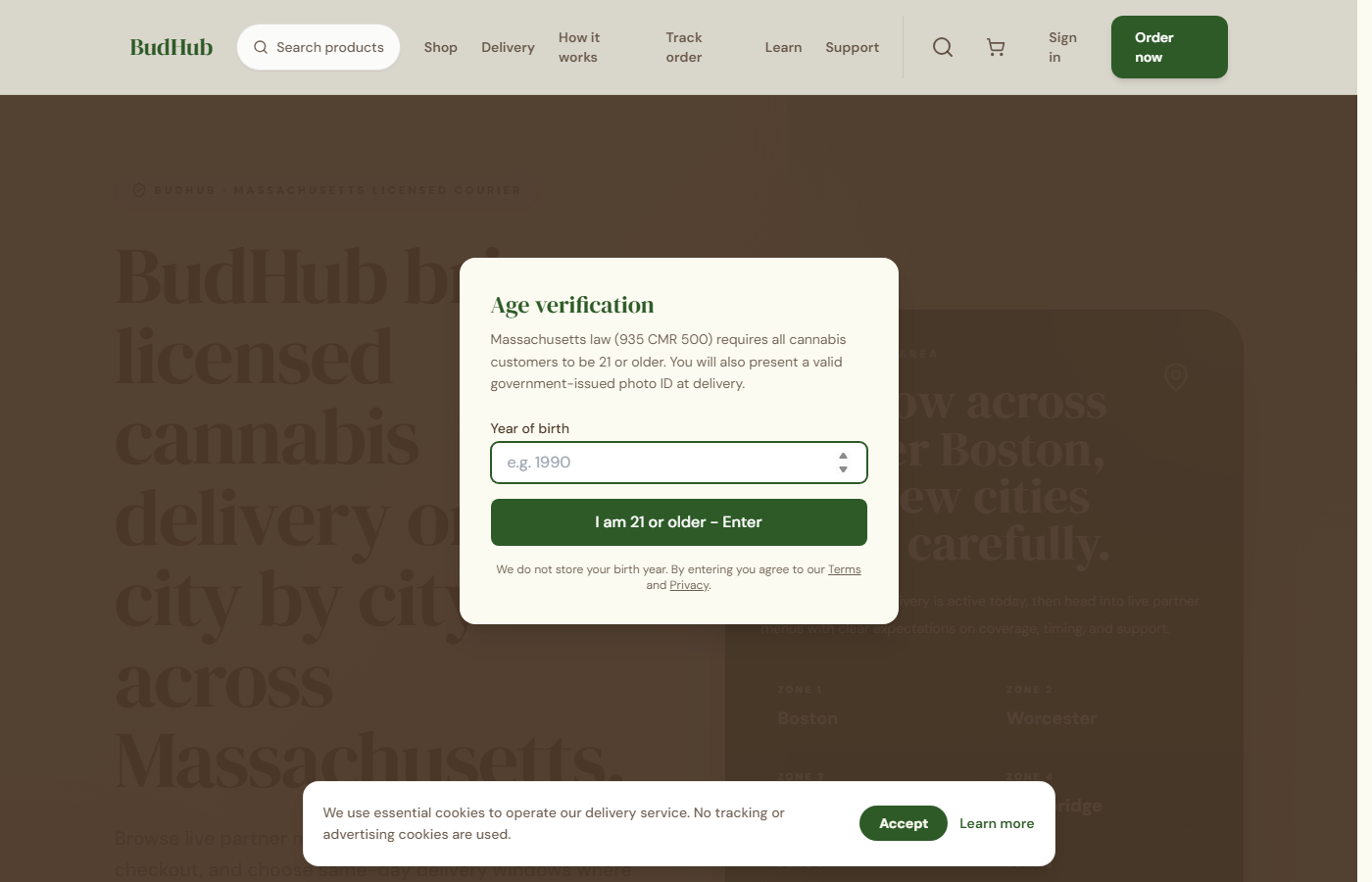 BudHub regulated delivery preview
